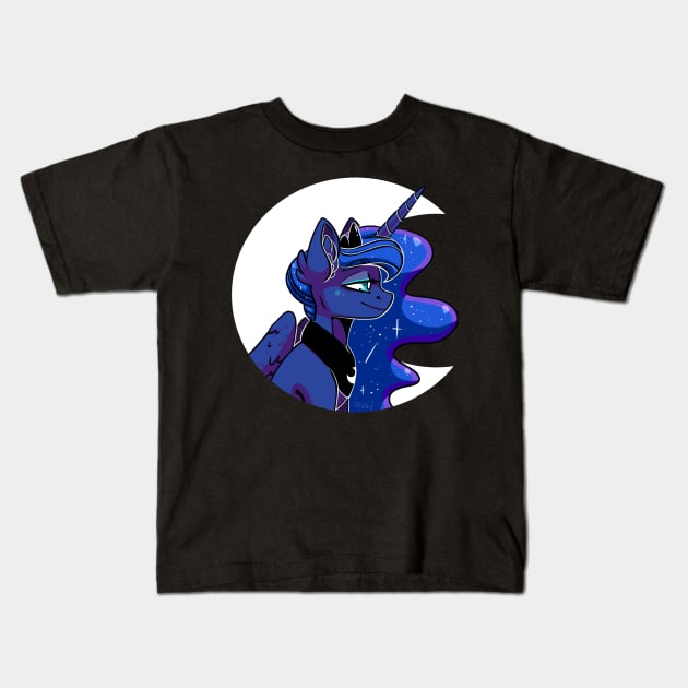 Luna Kids T-Shirt by lRUSU